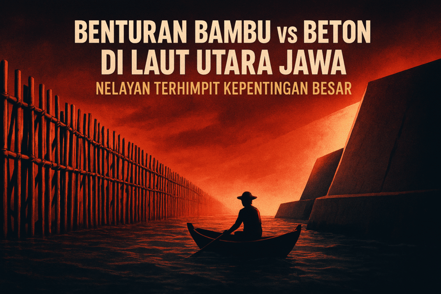 Petaka Nelayan yang Terjepit Antara Bambu dan Beton di Laut Utara Jawa