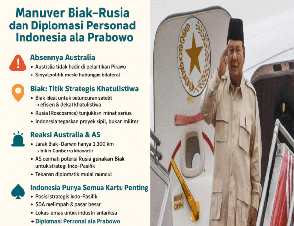 Manuver Biak–Rusia dan Diplomasi Personal Indonesia ala Prabowo