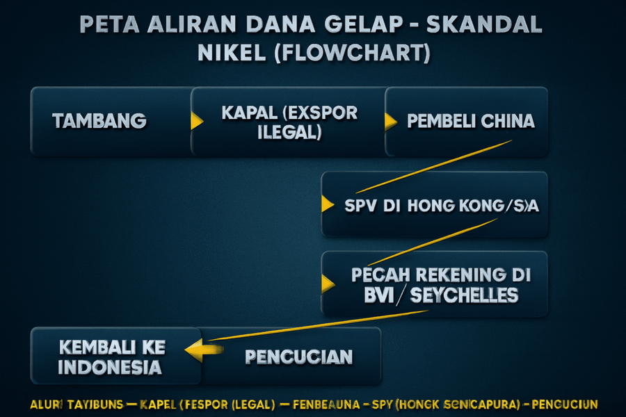 Skandal Nikel Indonesia: Jejak Oligarki, Pejabat, dan Jaringan Gelap di Balik Ekspor Ilegal (2)