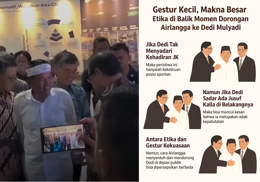 Politik Tubuh dan Adab Kekuasaan: Membaca Momen Dorongan Airlangga