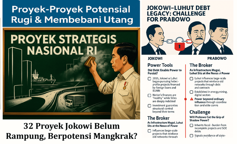 Warisan Utang Jokowi–Luhut dan Upaya Prabowo Memutus Rantai Kendali Kekuasaan