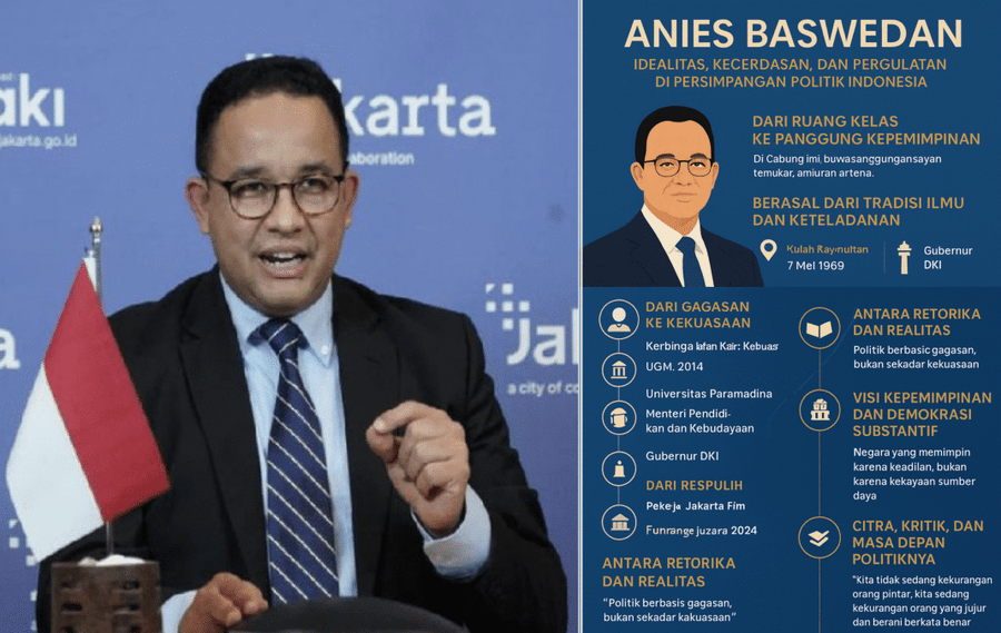Anies Baswedan: Idealitas, Kecerdasan, dan Pergulatan di Persimpangan Politik Indonesia