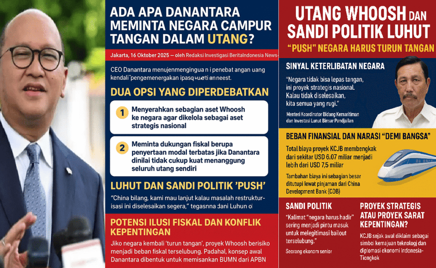 Ada Apa Danantara Meminta Negara Campur Tangan dalam Utang KCIC?