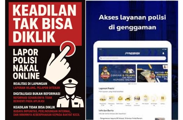 Mindset Oknum Oknum Kriminal di Tubuh Kepolisian Tidak Bisa Disembuhkan Dengan Klik Lapor Online