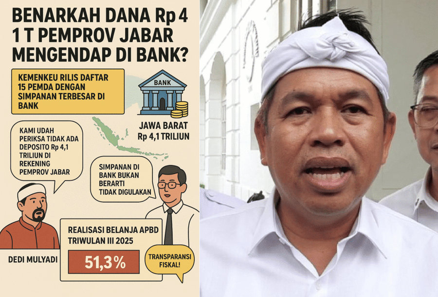Benarkah Dana Rp 4,1 Triliun Pemprov Jabar Mengendap di Bank? Ini Penjelasan Lengkap Kemenkeu