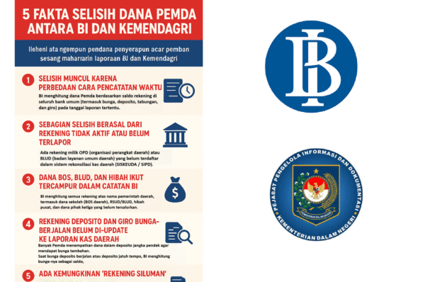 Jejak Dana Mengendap: Mengapa Catatan BI dan Kemendagri Tak Sama?