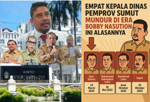 Empat Kepala Dinas Pemprov Sumut Mundur di Era Bobby Nasution, Ini Alasannya