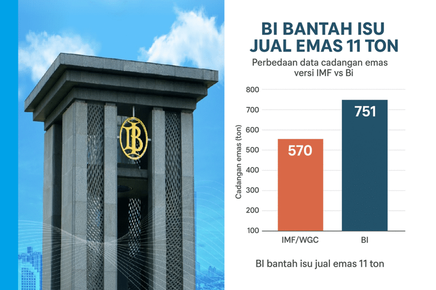 BI Bantah Isu Penjualan 11 Ton Emas, Sebut Hanya Perbedaan Metode Pelaporan