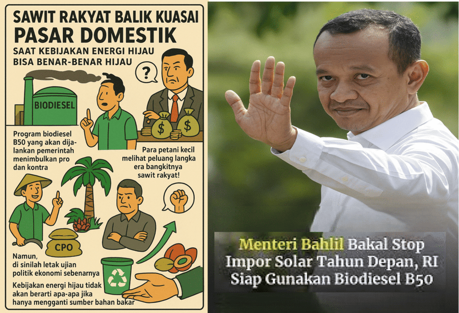Bukan Petani yang Menolak, Tapi Eksportir yang Ketar-Ketir Dengan Kebijakan B50 Prabowo