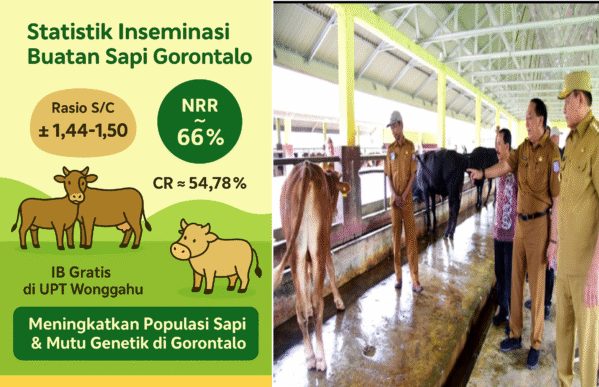 Gorontalo Dorong Peningkatan Produksi Sapi Lewat Program Inseminasi Buatan Gratis