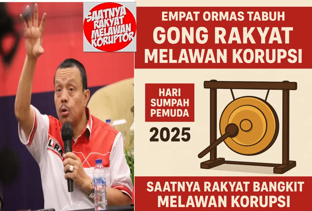 Empat Ormas Tabuh “Gong Rakyat Melawan Korupsi”