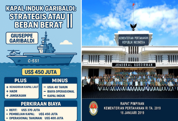 Kapal Induk Giuseppe Garibaldi: Langkah Strategis atau Beban Besar bagi TNI Angkatan Laut?