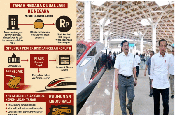 KPK Selidiki Modus “Tanah Negara Dijual ke Negara” dalam Kasus Whoosh