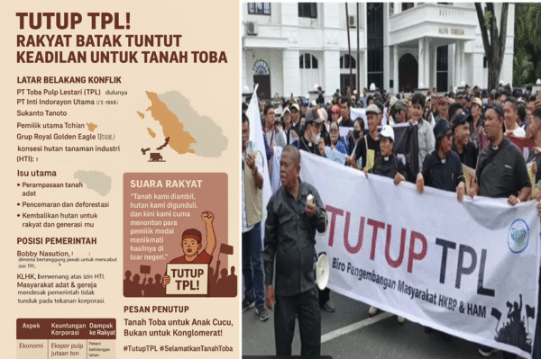 Rakyat Dem Teriak: “Sukanto Tanoto Nikmati Hasil Tanah Toba di Singapura, Rakyat Batak Dapat Ampasnya!”