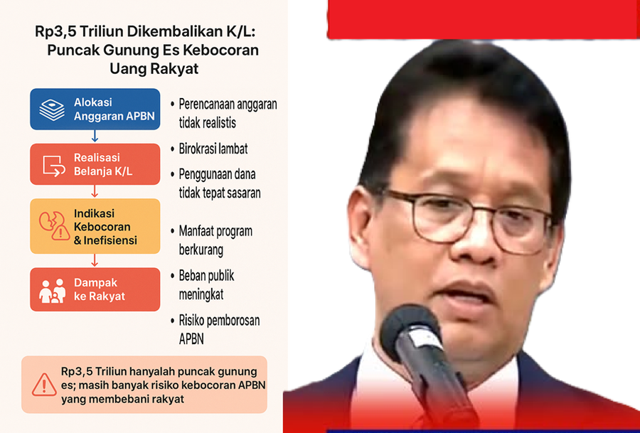 Kementerian/Lembaga Kembalikan Rp3,5 Triliun