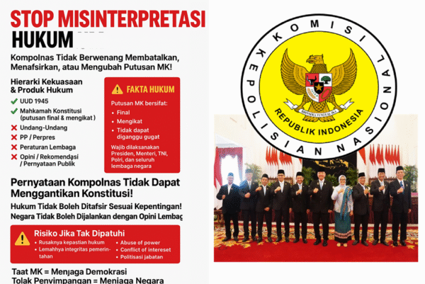 Kompolnas Bukan Penafsir Hukum