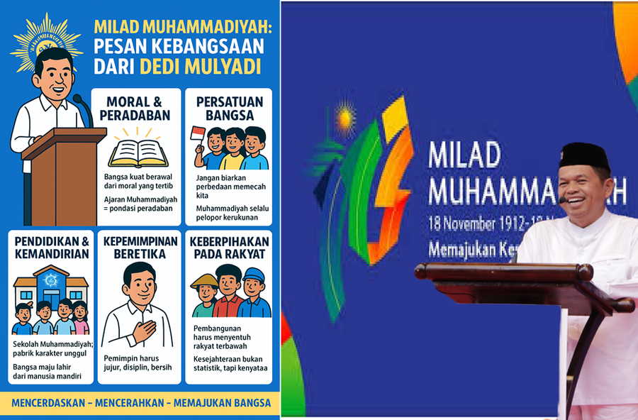 Dedi Mulyadi Puji Sistem Muhammadiyah dan Umumkan Beasiswa bagi Warga