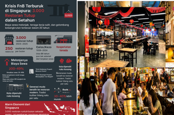 Krisis Melanda Singapura: 3.000 Restoran Tutup