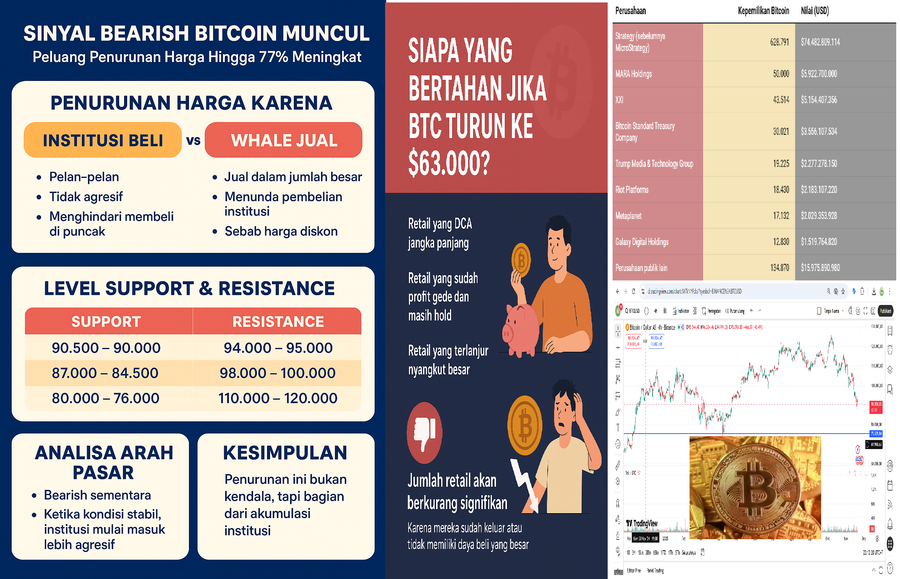 BTC Bearsih Ini Bukan Cerminan Pasar Lemah, Melainkan Pasar yang Sedang “Dikondisikan” oleh Pemain Besar