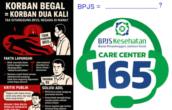 Korban Begal Tak Ditanggung BPJS, Negara Tidak Boleh Lepas Tangan