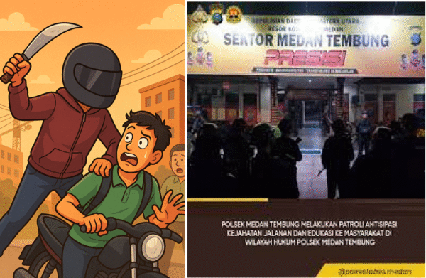Begal Parang Kembali Beraksi di Medan Tembung, Warga Nilai Polisi “Lemah” Hadapi Kejahatan Jalanan