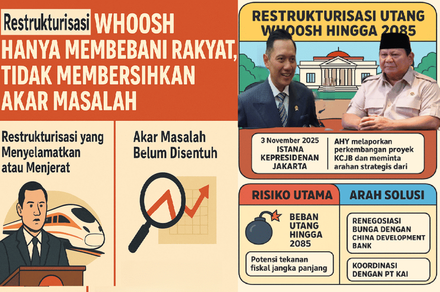 Restrukturisasi Utang Whoosh Tanpa Transparansi adalah Pengkhianatan Kepada Rakyat