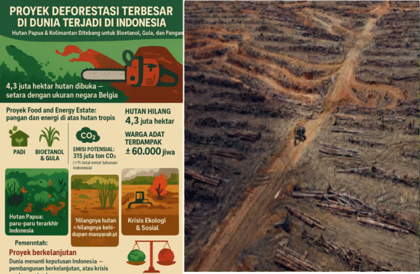Proyek Deforestasi Terbesar di Dunia Terjadi di Indonesia