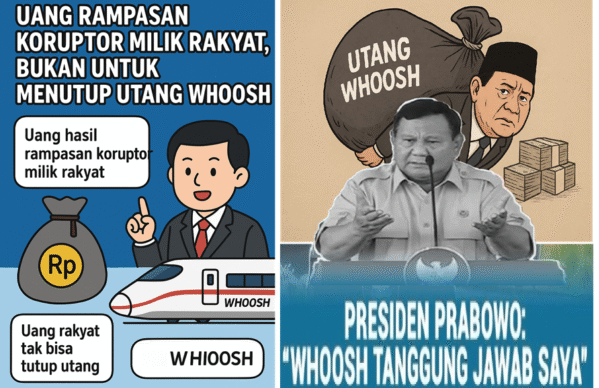 Uang Rampasan Koruptor Bukan Milik Prabowo, Itu Milik Rakyat,