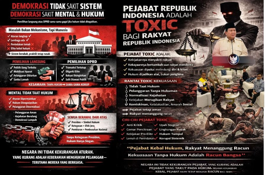 Bukan Soal Sistem, Ini Soal Mental Bangsa: Demokrasi Tersandera Lemahnya Penegakan Hukum