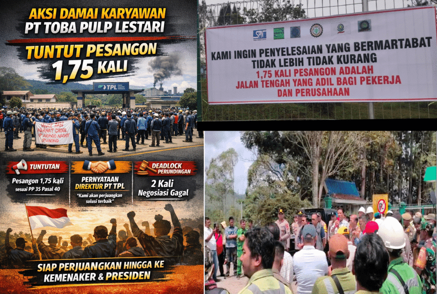Ratusan Karyawan PT Toba