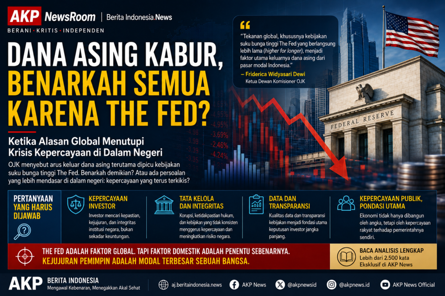 Dana Asing Kabur, Benarkah Semua Karena The Fed
